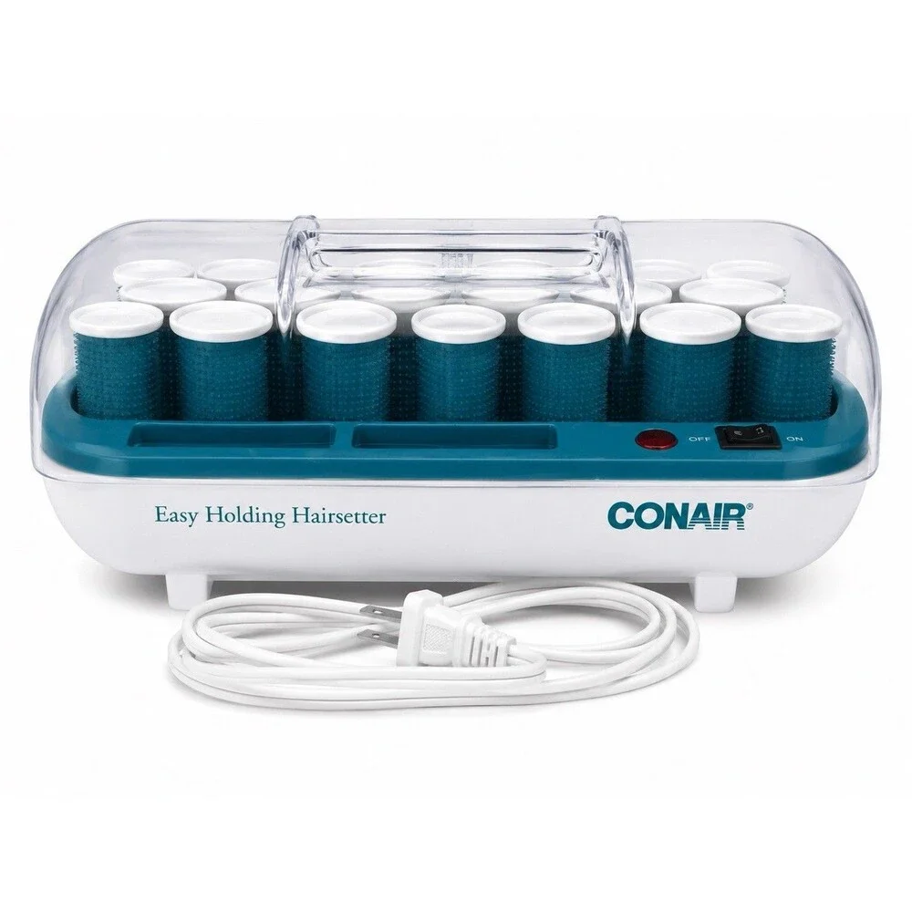 Conair Easy Holding Hairsetter Hot Rollers Set Tested Works No Clips